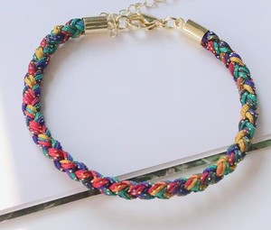 5Pcs <b>Adjustable</b> 5mm Thickness Colorful Braided Rope <b>Bracelet</b>,With Lobster Clasps,Minimalist Cords <b>Bracelet</b> - Product Image 2