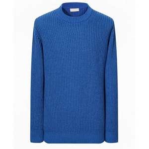 Pull à col rond pour homme 100% coton - Respirant et à séchage rapide, motif uni, positions de logo personnalisables, mode d'hiver - Product Image 1