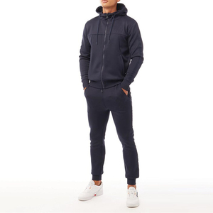 Conjunto Deportivo con Capucha para Hombre, Color Gris Claro, Manga Larga, Pantalones Deportivos Casuales con Bolsillos Laterales, Transpirable, para Otoño - Product Image 4