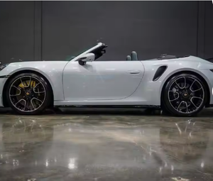 Sparkling White Used 2024 for 911 Turbo S Convertible AWD Alloy <b>Wheels</b> Leather Seats Navigation System Remote Start - Product Image 5