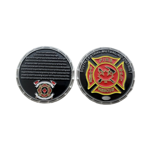 Monedas Conmemorativas de Bomberos Canadienses en Metal Esmaltado 3D Galvanizado por Techplus - Product Image 3