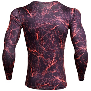 Custom Sublimated Compression Gym Shirts Long Sleeve BJJ Rashguard MMA <b>Mens</b> Rash Guard - Product Image 1
