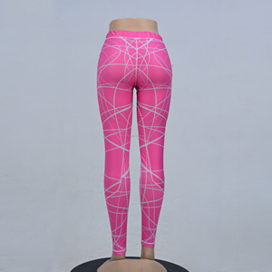 Leggings pour femmes personnalisés avec étiquette privée, sublimés, haute élasticité, évacuation de l'humidité, pour un usage quotidien, gym, yoga, entraînement, 220g - Product Image 5