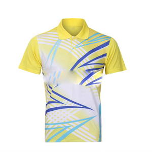 Servicio OEM al por Mayor, Camiseta con Diseño Personalizado, 100% Poliéster, Impresión Digital, Secado Rápido, Manga Corta, para Golf Masculino - Product Image 1