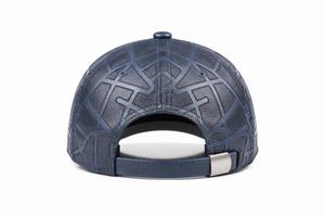 Fashion Geometric Embossed Leather Baseball Cap Unisex Adult Casual Four Season 58-60CM - Product Image 4