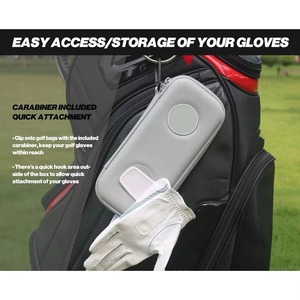 Golf Glove Case Zipper Closure Microfiber Fabric Outdoor Use <b>Men's</b> Storage <b>Pouch</b> - Product Image 2