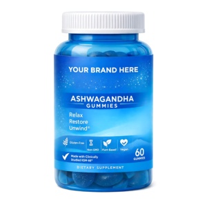 Private Label Customized OEM Ashwagandha Gummies Herbal Extract Custom Gummy Candies - Product Image 1