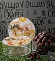 Luxe transparante acryl doos voor dadels, noten, gedroogd fruit, snoep, desserts, chocolade, Ramadan cadeau, Eid Mubarak cadeauverpakking