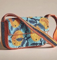 Tas Selempang Wanita India Gaya Bohemian Bermotif Botol Champagne dengan Hiasan Manik-Manik, Tas Belanja Pesta, Tas Messenger Berkualitas Tinggi