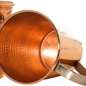 Elegant Pure Copper Coffee Mug Polished Finish Handmade Copper Drinking Mug by Madiha Art and Crafts - Product Image 2