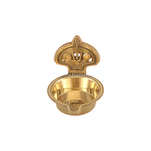 Gran Kamakshi Tilak Latón Diya - Product Image 1