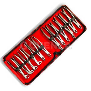 Ensemble de forceps d'extraction dentaire manuels en acier inoxydable, instruments chirurgicaux avec poignée ergonomique, 30 positions de mâchoire, Classe I - Product Image 6