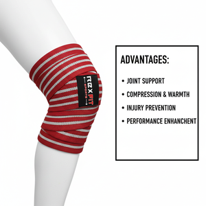 Rexfit Sports - Rodilleras Elásticas de Compresión para Levantamiento de Pesas, Soporte para Rodillas para Gimnasio y Levantamiento de Pesas - Product Image 4