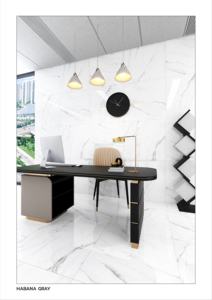 Azulejos de Porcelana Modernos Brillantes de 600x600 para Piso y Pared, Antideslizantes, Resistentes al Ácido, Vitrificados, con Aspecto de Cemento Rústico, para Interiores - Product Image 4