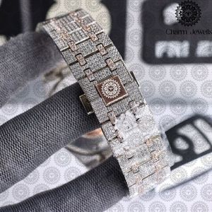 Reloj de Lujo para Mujer Charm_Jewells, Caja Redonda de Acero Inoxidable de 40 mm, Movimiento de Cuarzo Analógico, Cierre Plegable, Esfera de Zafiro - Product Image 3