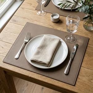 High End Full Grain Genuine Leather <b>Placemat</b> Custom Logo Special Purpose Bags & Cases Leather Dining <b>Table</b> <b>Runner</b> LPM-0153 - Product Image 4