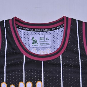 Maillot de basket streetwear de qualité supérieure, séchage rapide, respirant, en polyester, vêtements de sport pour hommes, maillots de basket - Product Image 5
