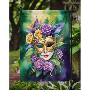 Mardi Gras Mask <b>Garden</b> <b>Flag</b> Multicolor Decorative Mailbox Banner for Patio & Yard for Flower Beds & Lawn Artwork - Product Image 3
