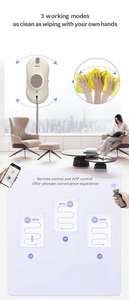 Robot <span class=keywords><strong>de</strong></span> nettoyage <span class=keywords><strong>de</strong></span> vitres électrique intelligent entièrement automatique, 3 modes, contrôle anti-chute, contrôle par application, navigation intelligente, sans traces - Product Image 5