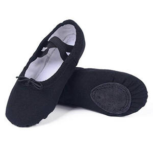 Chaussures de ballet personnalisées FEZMAX en toile avec semelle intermédiaire en carbone, semelle extérieure en cuir véritable, semelle fendue, doublure en coton légère et flexible, talon plat - Product Image 3