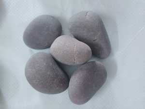 Smooth Brown River Agate <b>Pebbles</b> Traditional Natural <b>Stone</b> Decor Durable MMArt MMA-BLACK RIVER 5 Year Warranty for Garden - Product Image 1