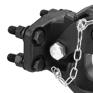 Gancio di traino combinato con capacità di carico di 20000 libbre, attacco per ricevitore con sfera da 2 5/16 pollici, compatibile con attacchi da 2,5 e 3 pollici. - Product Image 6