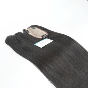 Topper de cabello humano Remy 100% de alta calidad para mujeres, Topper de cabello Base de seda, Topper de cabello para mujeres - Product Image 3