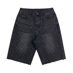 Shorts en toile unie délavée pour homme – Style décontracté streetwear, coupe ample, mode estivale, effet vieilli, style urbain tendance, usage quotidien, anti-UV, séchage rapide - Product Image 6
