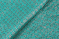 Tissu brocart floral en polyester respirant, léger, écologique et brillant, doux au toucher, 44 pouces, idéal pour robes de filles et tenues de mariage