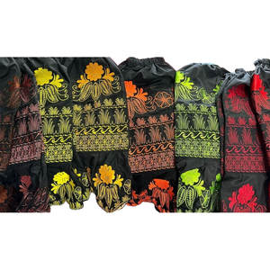 Faldas de Playa Casuales Bordadas para Mujer, Diseño Isleño de Pohnpei, 100% Algodón de Pana, Calidad Premium - Product Image 4