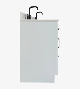 Meuble-lavabo de salle de bain Timothy de 61 pouces, double vasque, directement de l'usine, seulement 5 options de finition, vente en gros, usine du Vietnam - Product Image 3