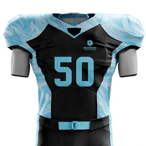 Ropa Deportiva Uniforme de Fútbol Americano de Color Sólido Transpirable de Secado Rápido Hecho a Medida de Alta Calidad - Product Image 3