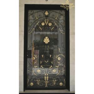 Puerta de Hierro Forjado Estilo Victoriano – Puerta de Entrada Ornamental de Metal de Estilo Antiguo, Puerta Exterior Resistente para Villas y Propiedades - Product Image 2