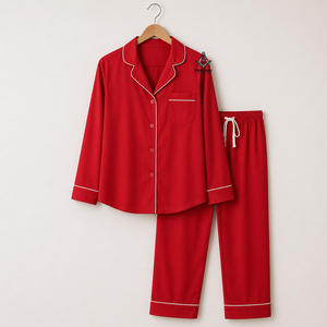 Ensemble de pyjama en satin de soie pour femmes HMR Custom Delta Sigma Sorors, broderie personnalisée, vêtements de nuit pour femmes, broderie de sororité - Product Image 1