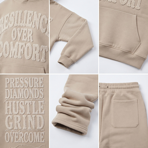 Conjunto de Sudadera con Capucha y Pantalones Deportivos Personalizados con Bordado, Conjunto Deportivo de Felpa Francesa para Hombre, Sudadera con Capucha de Algodón de 400 g/m², Conjunto Deportivo Extra Grande para Hombre - Product Image 6