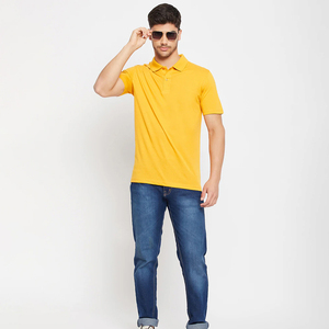 Polo Amarillo de Verano para Hombre de la Mejor Calidad, Secado Rápido, 100% Informal, Tejido de Punto Sólido, Talla Grande, Manga Corta - Product Image 6