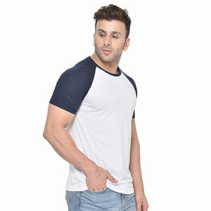 Custom Men's <b>Raglan</b> <b>T</b> <b>Shirt</b> Short <b>Sleeve</b> Crew Neck Cotton Blend OEM Private Label Gym Wear <b>T</b> <b>Shirt</b> Sportswear <b>T</b> <b>Shirt</b> Streetwear - Product Image 2