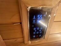 Nouveau design de sauna extérieur de grande taille, sauna sec en bois thermo-traité/hemlock avec poêle à vapeur infrarouge lointain pour 4 à 6 personnes