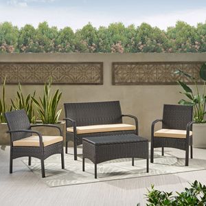 Cordoba KD 4-PC หวายชุดเฟอร์นิเจอร์ลานแชท - Product Image 5