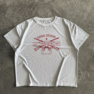 Ensemble deux pièces pour homme, 100% coton, style streetwear hip-hop d'été, respirant, style vintage, t-shirt graphique et short, mode décontractée - Product Image 3