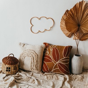Artes decorativas de pared con forma de nube de ratán, accesorios decorativos para el hogar, elección popular, arte decorativo para habitación de bebé. - Product Image 5