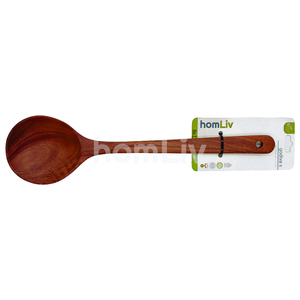 Cuillère à soupe en bois de teck naturel taille S, durable, sans danger pour les aliments, sans peinture ni vernis, halal, cuisine personnalisée - Product Image 2