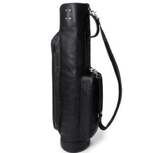 Wholesale Best Selling Heavy Duty Leather Made <b>Golf</b> Bags Professional Manufacture Large Capacity Black Leather <b>Golf</b> Clubs Bags - Product Image 4
