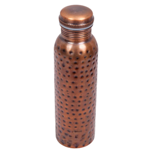 Copper Water <b>Bottle</b> with Honeycomb Design <b>Vintage</b> Style Portable Drinkware for Travel and Daily Use - Product Image 4