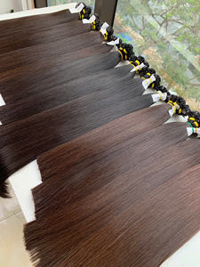 Extensions de cheveux noires en kératine pré-collées à pointe plate, 100% cheveux vierges vietnamiens de qualité supérieure - Product Image 3