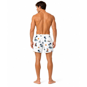 Wholesale Lightweight Mens Summer Outdoor <b>Hot</b> Beach Shorts Quick-Dry Eco Friendly Elastic Mid Waist Polyester Casual Style Short - Product Image 3