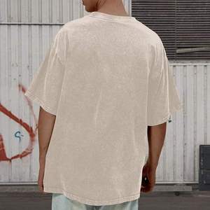 Camiseta de Moda para Hombre, Corte Holgado, Algodón, Lisa, Personalizable, Estilo Urbano, Proveedor al por Mayor 2026 - Product Image 4
