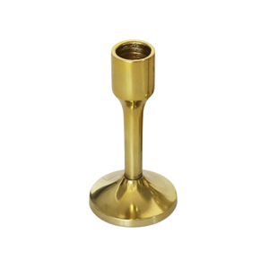 Candelabros de Diseño Clásico para Decoración del Hogar, Portavelas de Aluminio Fundido con Acabado Dorado Brillante, Hechos a Mano y Personalizados - Product Image 4