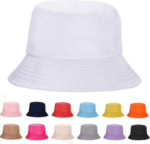 Chapeau Bob Uni 100% Polyester avec Broderie Strass et Chaînes pour Homme et Femme, Idéal pour l'Été, les Activités de Plein Air, Pliable, Décontracté, pour le Voyage - Product Image 1
