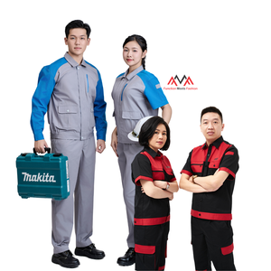 Conjunto de estilo de trabajo de buena calidad, ropa de trabajador de fábrica, ropa de trabajo personalizada, pantalones de fábrica, chaleco de seguridad reflectante, uniforme FMF OEM/ODM - Product Image 1